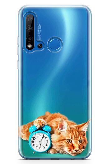 lopard huawei p20 lite 2019 kilif masa saati kedi arka kapak koruma desenli full koruyucu fiyati yorumlari trendyol