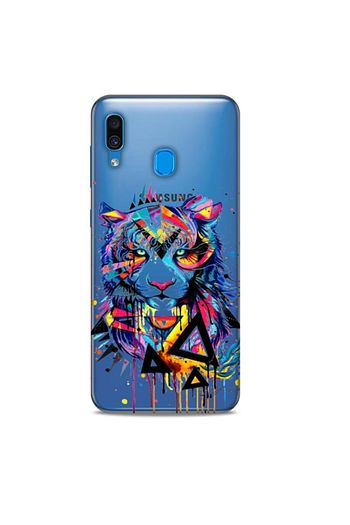 samsung galaxy a30 desenli arka kapak renkli renkli kaplan kilif