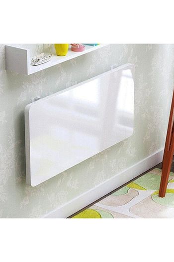 kydonia home 45x60 cm parlak sut beyaz mdf lam duvara monte katlanir masa fiyati yorumlari trendyol