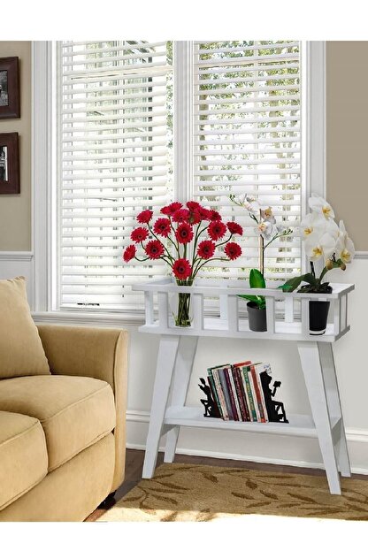 Home Decor Beyaz Dekoratif Ahsap 2 Katli Ciceklik Sehpa K 70 Fiyati Yorumlari Trendyol