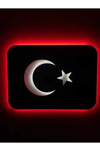 Dekoraven Turk Bayragi Ay Yildizli Bayrak Led Isikli Tablo Fiyati Yorumlari Trendyol