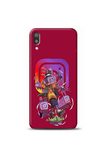 Kilif Madeni Samsung Galaxy M10 Instagram Mor Tasarimli Telefon Kilifi Ymtrklf164 Trendyol