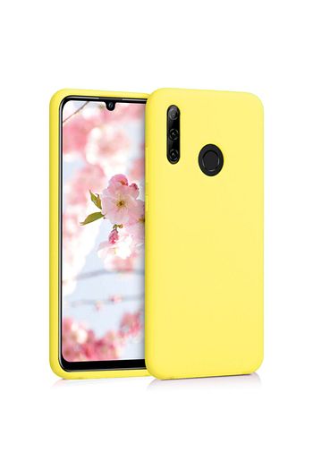 huawei p30 lite sari ici kadife lansman silikon kilif