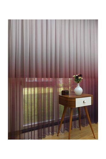 Esse Home Koyu Gul Kurusu Ekru Gecisli Duz Tul Perde 600x260 Normal Pile 1 2 5 Trendyol