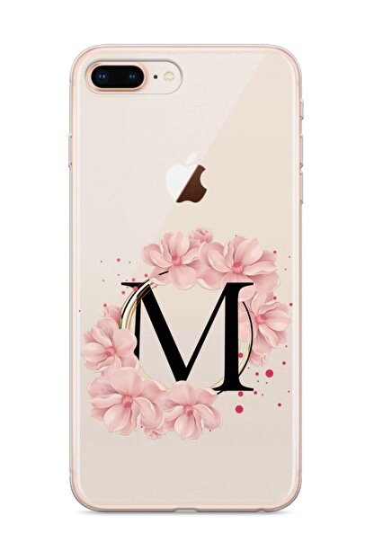 Wowicase Apple Iphone 8 Plus Telefon Kilifi Pembe Cicekli Harf Tasarimli M Harfi Fiyati Yorumlari Trendyol