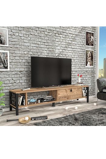 wood n love defne 140 cm tv unitesi atlantik cam siyah fiyati yorumlari trendyol