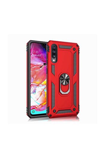 Samsung Galaxy A30s Kilif Vega Tank Zirh Yuzuklu Miknatisli Standli Kapak Kirmizi Trendyol