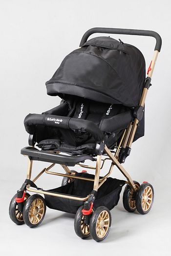 Lets Go Baby Ergonomik Siyah Gold Bebek Arabasi Trendyol