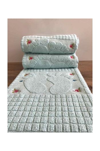 Capa Home 3 Tane Nakisli Ayak Havlusu 100 Pamuk Olcu 50x70 Trendyol