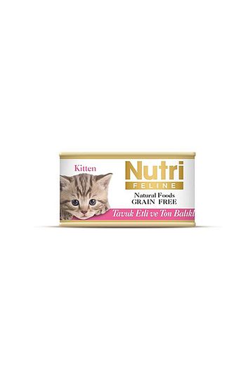 Nutri Feline 85 Gr Tahilsiz Tavuk Eti Ton Balikli Yavru Yas Kedi Mamasi X 6 Adet Trendyol