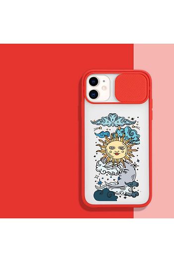 Mooodcase Iphone 11 Moon And Sun Kamera Korumali Kirmizi Telefon Kilifi Trendyol