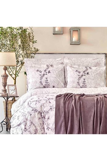 Karaca Home Delfina Murdum Pamuk Nevresim Takimi Battaniye Set Trendyol