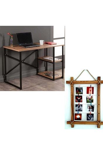 ofis masasi ceviz renk 60 120 cm