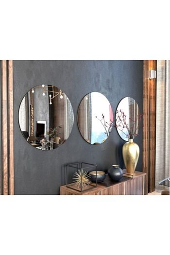Melina Home Design 3 Lu Yuvarlak Dekoratif Ayna Fiyati Yorumlari Trendyol