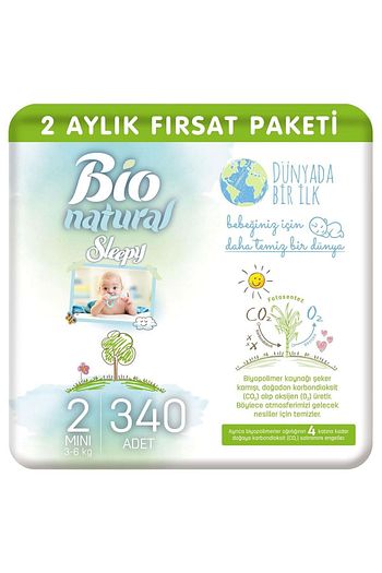 sleepy bio natural bebek bezi 2 numara mini 340 adet fiyati yorumlari trendyol