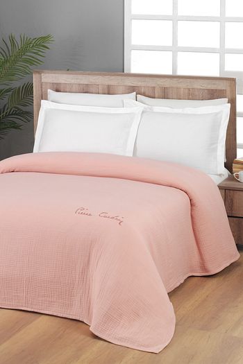 Pierre Cardin Muslin Yatak Ortusu Cift Kisilik Somon Trendyol