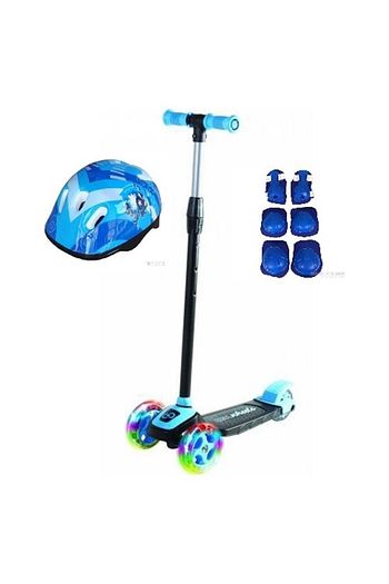 cool wheels unisex cocuk mavi led isikli 3 tekerlekli twist scooter full set fiyati yorumlari trendyol