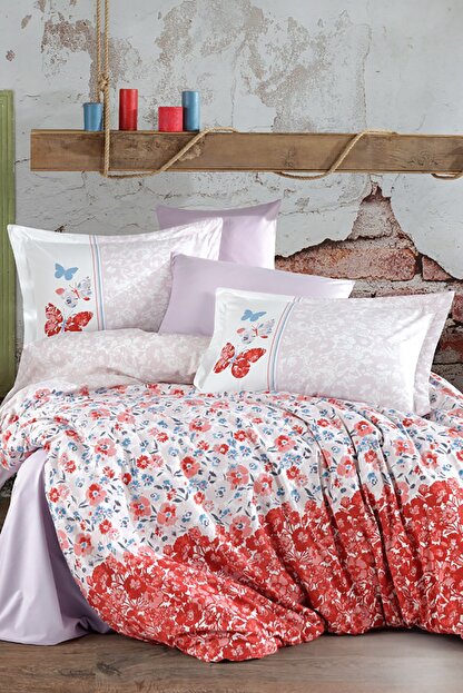 Hobby Poplin Tek Kisilik Nevresim Takimi Felicita Kirmizi Fiyati Yorumlari Trendyol