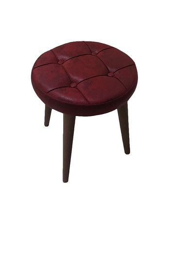 Erfamarkt Puf Tabure Sandalye Bordo Renk Trendyol