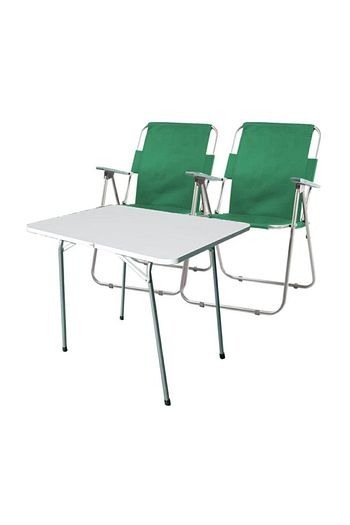 toysan katlanir kamp piknik bahce sandalyesi yesil 2 adet ve 60x80 masa fiyati yorumlari trendyol