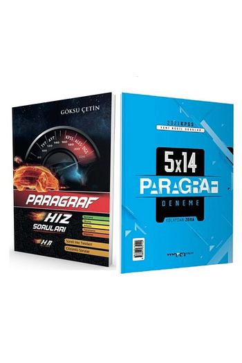 Hiz Ve Renk Yayinlari 2021 Tyt Ayt Kpss Ales Dgs Paragraf Hiz Sorulari 5x12 Paragraf Deneme Trendyol