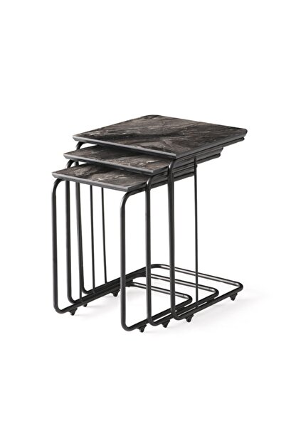 onurmobilyaevimde zigon sehpa takimi c zigon sehpa mat siyah mermer desen fiyati yorumlari trendyol