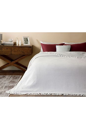 English Home Beyaz Pure Dokuma Tek Kisilik Yatak Ortusu 160x240 Cm Trendyol