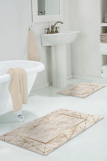 Colizon 60x90 50x60 Dijital Banyo Halisi Kaymaz Tabanli Klozet Takimi 2 Li Trendyol
