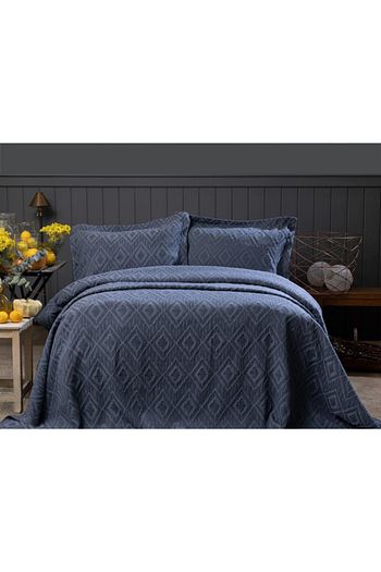 English Home Diamond Chic Stonewash Cift Kisilik Yatak Ortusu Takimi 240x250 Cm Lacivert Trendyol