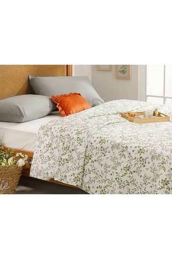 English Home Yesil Nature Baskili Cift Kisilik Pike 200x220 Cm Trendyol