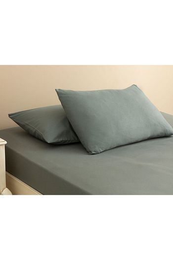 English Home Duz Pamuklu Tek Kisilik Lastikli Carsaf Takimi 100x200 Cm Nefti Yesil Trendyol