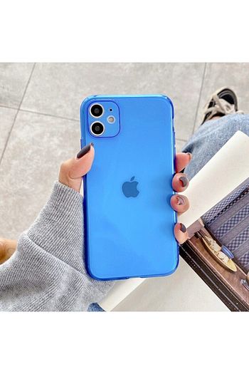 Pickcase Iphone 11 Kilif Renkli Parlak Kamera Korumali Parlak Mavi Silikon Trendyol
