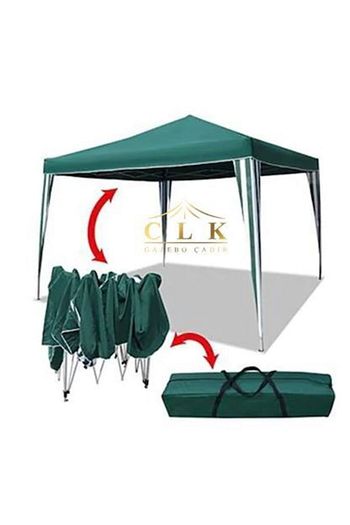 Clk Ticaret 3x3mt Katlanir Portatif Gazebo Cadir Cardak Katlanabilir Tente Yesil Trendyol