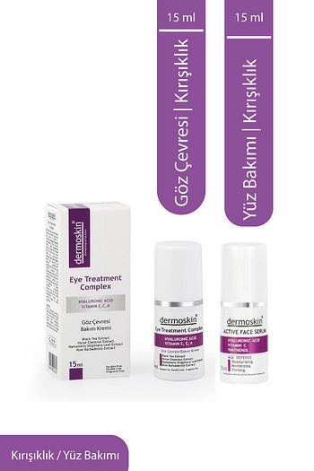 Dermoskin Kirisiklik Karsiti Aktif Yuz Serumu 15 Ml Goz Cevresi Bakim Kremi 15 Ml 2 Li Avantaj Paket Fiyati Yorumlari Trendyol