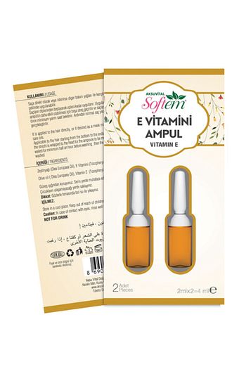 Softem Sac Ve Cilt Bakimi Icin E Vitamini Ampul Vitamin E 2x2ml Zeytinyagli Bakim Yagi Trendyol