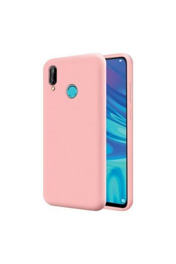 huawei p smart 2019 ici kadife toz gecirmez renkli lansman kilif pembe