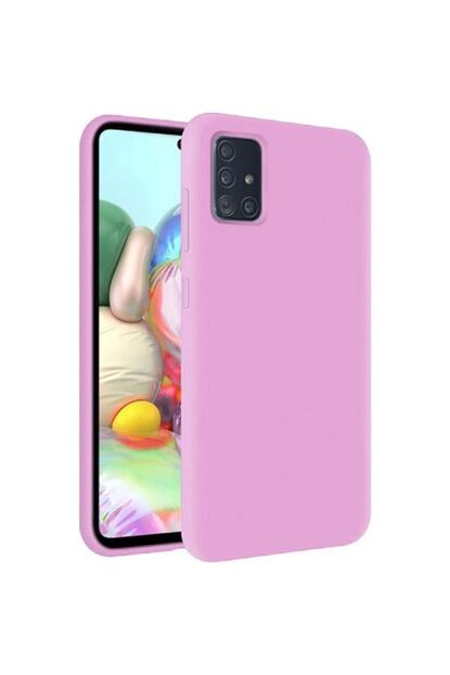 Tgm Samsung Galaxy A71 Pembe Lansman Renk Ici Kadife Silikon Kilif Trendyol