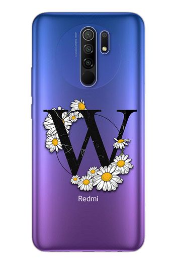 papatya harf tasarim super seffaf silikon telefon kilifi xiomai redmi 9 w harfi