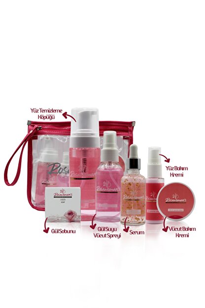 Rosawomans Yuz Temizleme Kopugu 24k Gold Beauty Yuz Serumu Vucut Bakim Kremi Gul Suyu Vucut Spreyi Natural Soap Trendyol