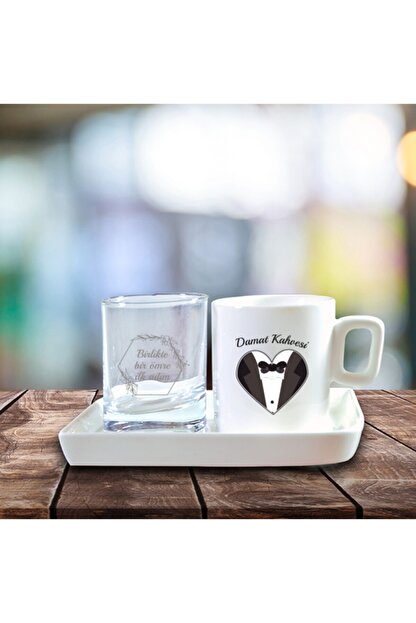 Gonul Soz Kahvesi Damat Fincani Ve Su Bardagi Set Trendyol