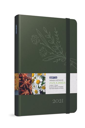 bitkiler haftalik ajanda defter kalem