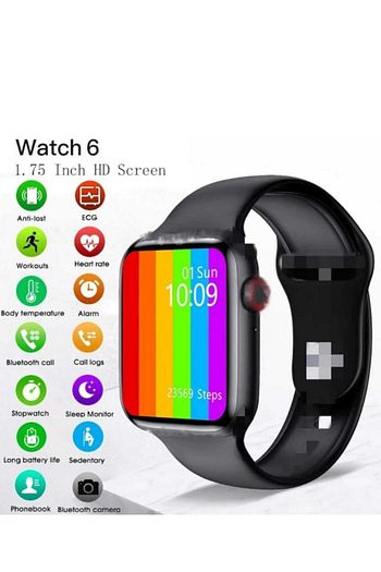 smartwatch 6 akilli saat tansiyon kalp hizi olcer sms ve telefon gorusmesi ile fiyati yorumlari trendyol