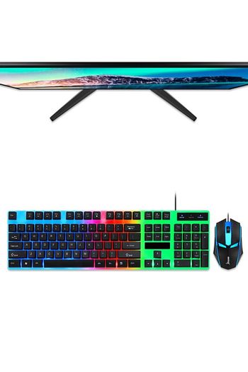 Cafele 815 Gaming Oyuncu Rgb Isikli Mekanik Q Klavye Mouse Fare Set Trendyol