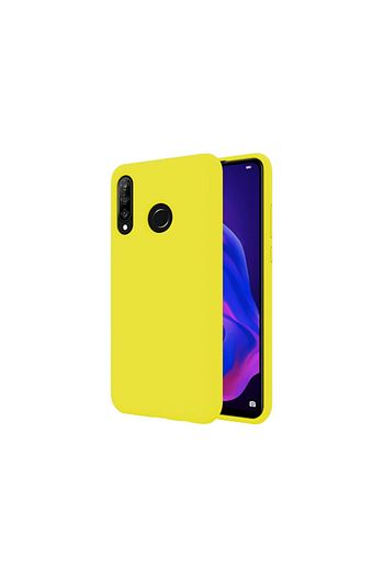 huawei p30 lite ici kadife toz gecirmez renkli lansman kilif sari