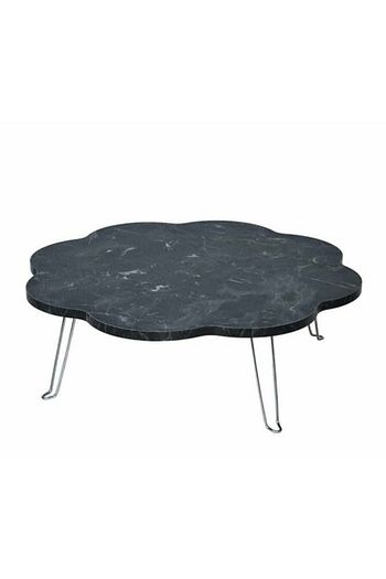 mermer desen papatya yer sofrasi 80 cm