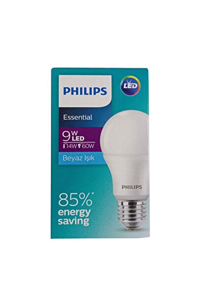 philips 9w essential led ampul e27 duylu beyaz isik tekli fiyati yorumlari trendyol
