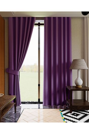 Luks House Mor Rengi Karartma Blackout Fon Perde Trendyol