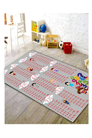 Haliexpress Kirmizi Pembe Gri Carpim Tablosu Sayili Yikanabilir Kesme Cocuk Halisi C1010 180 X 280 Cm Trendyol