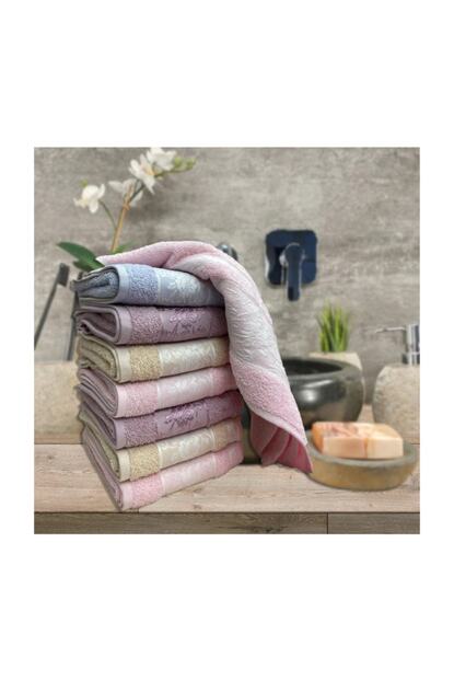 Dila 50x90cm 6 Adet Renkli 100 Pamuk El Yuz Havlusu Trendyol