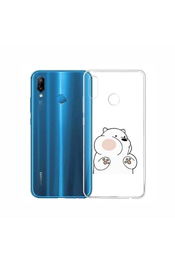 huawei p20 lite ayicik desenli seffaf telefon kilifi